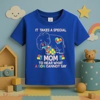 It Takes A Special Mom To Hear What A Son Cannot Say Toddler T-Shirt thumb 3