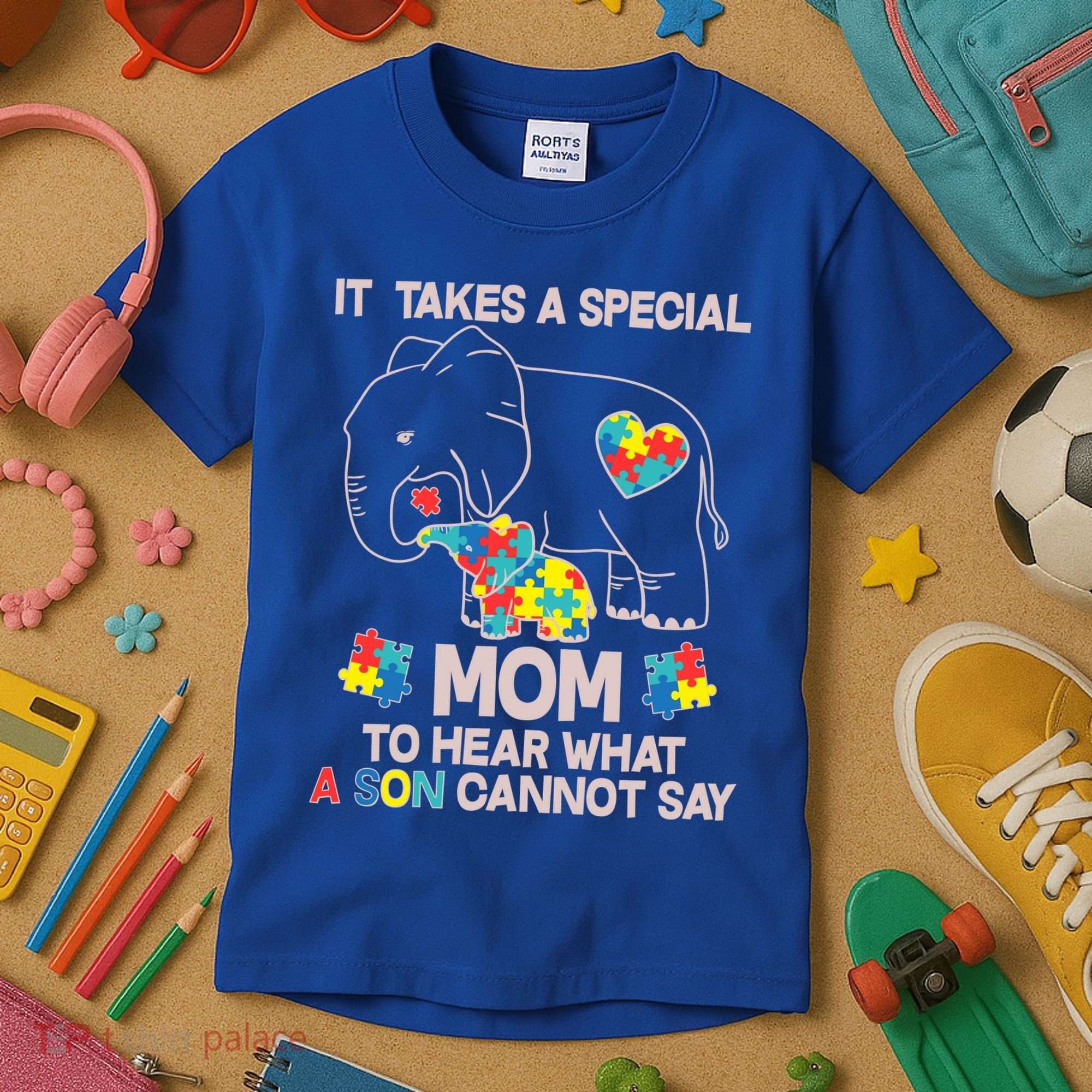 It Takes A Special Mom To Hear What A Son Cannot Say Kids T-Shirt