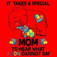 It Takes A Special Mom To Hear What A Son Cannot Say Santa Hat thumb 1