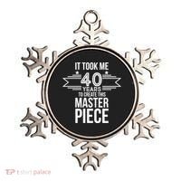 It Took Me 40 Years To Create This Masterpiece 40th Birthday Ornament thumb 0