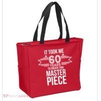 It Took Me 60 Years To Create This Masterpiece 60th Birthday Tote Bag thumb 2