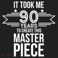 It Took Me 90 Years To Create This Masterpiece 90th Birthday Golf Towel thumb 3