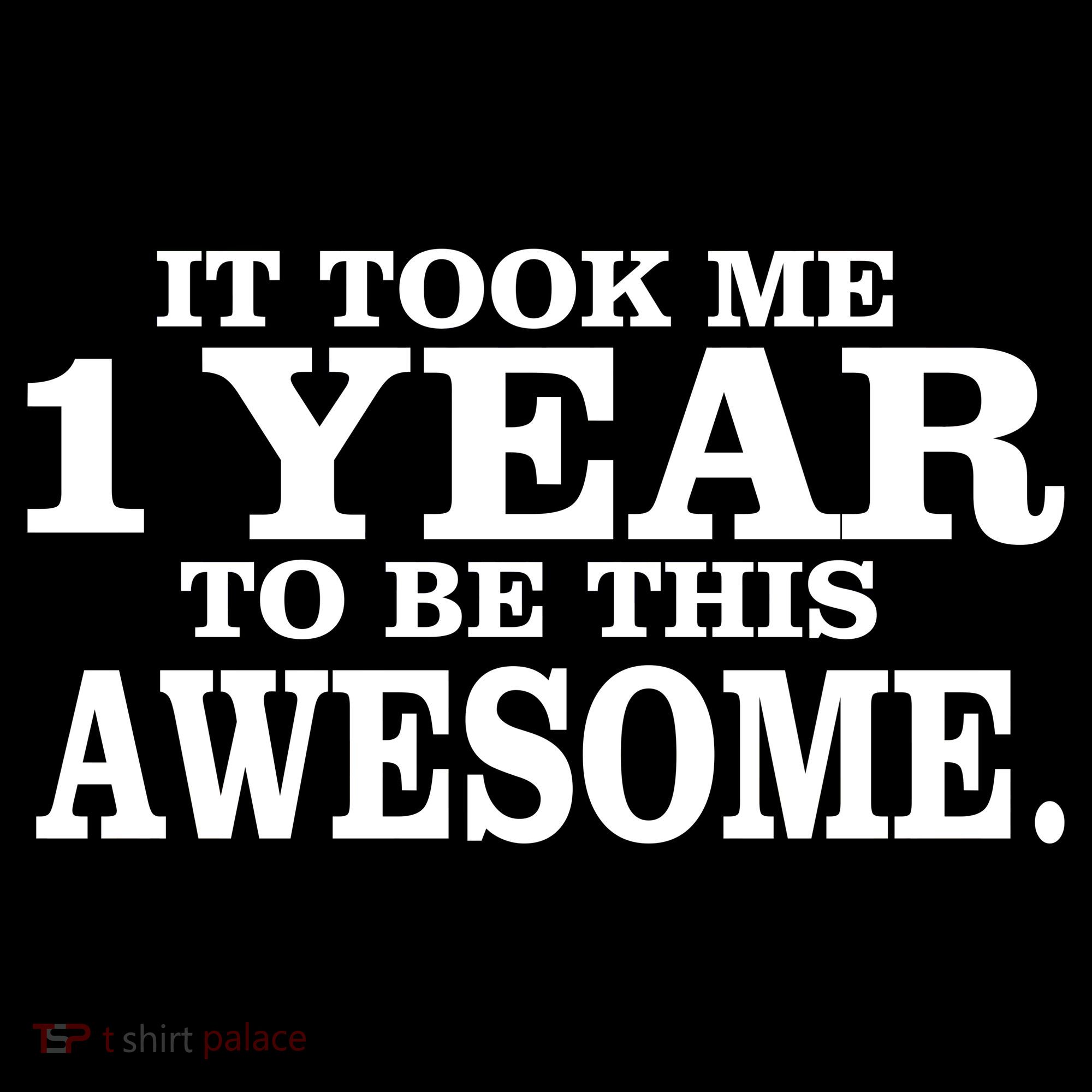 It Took One Year To Be This Awesome Baby Bodysuit