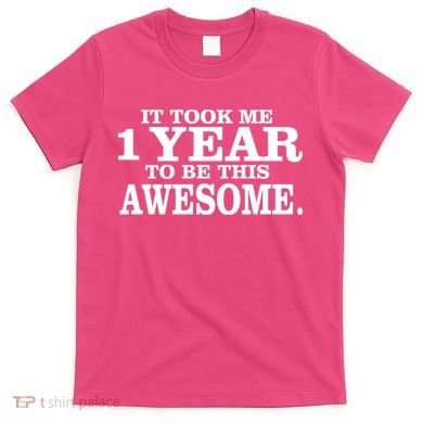 It Took One Year To Be This Awesome T-Shirt
