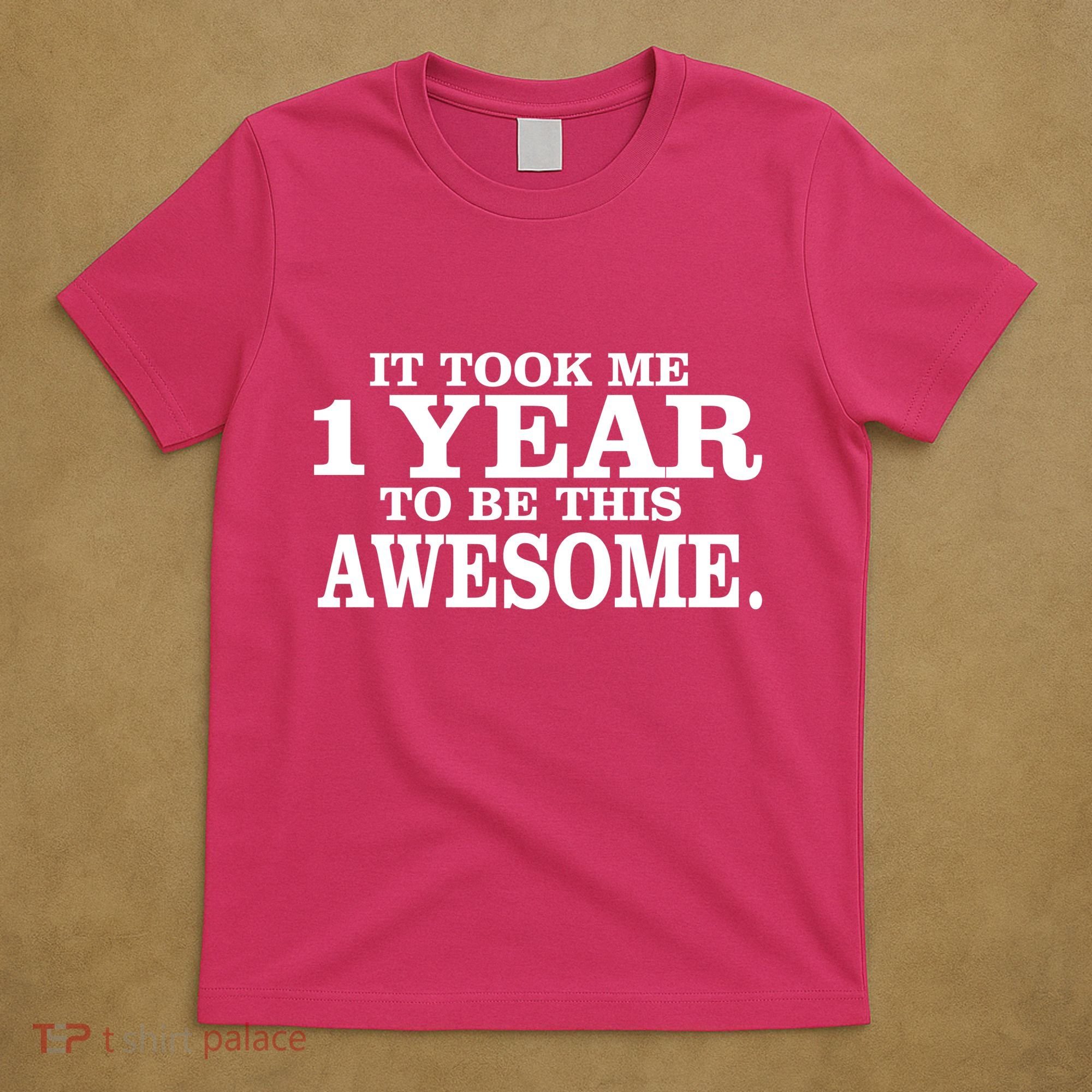 It Took One Year To Be This Awesome T-Shirt