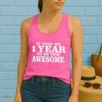 It Took One Year To Be This Awesome Women's Tank Top thumb 2