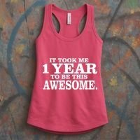 It Took One Year To Be This Awesome Women's Tank Top thumb 3