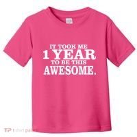 It Took One Year To Be This Awesome Toddler T-Shirt thumb 0