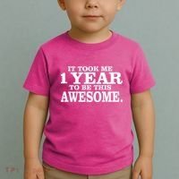 It Took One Year To Be This Awesome Toddler T-Shirt thumb 2