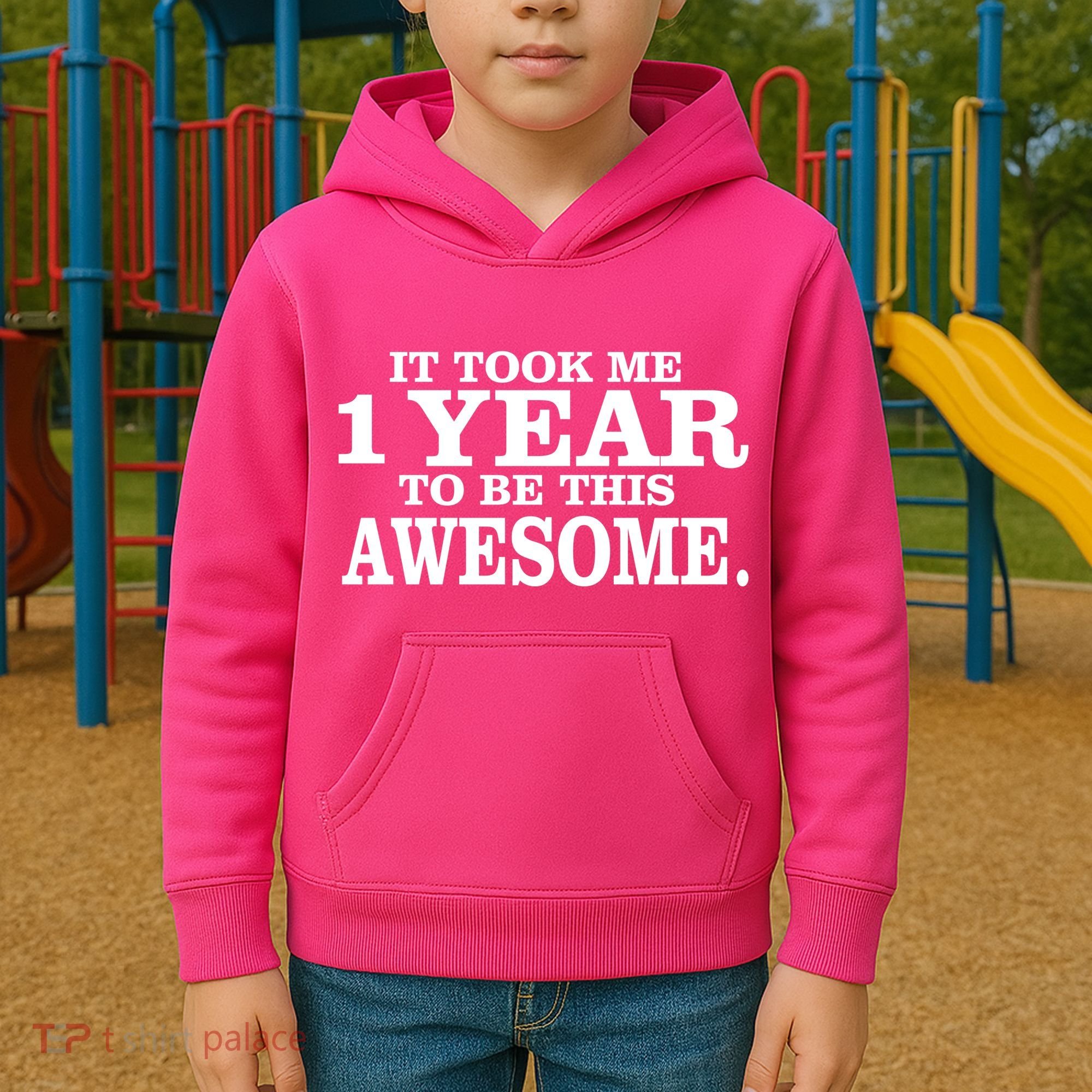 It Took One Year To Be This Awesome Kids Hoodie