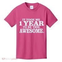 It Took One Year To Be This Awesome Kids T-Shirt thumb 0
