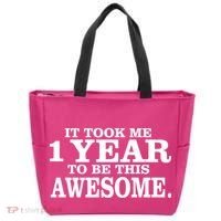 It Took One Year To Be This Awesome Tote Bag thumb 0