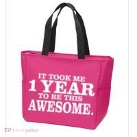 It Took One Year To Be This Awesome Tote Bag thumb 3