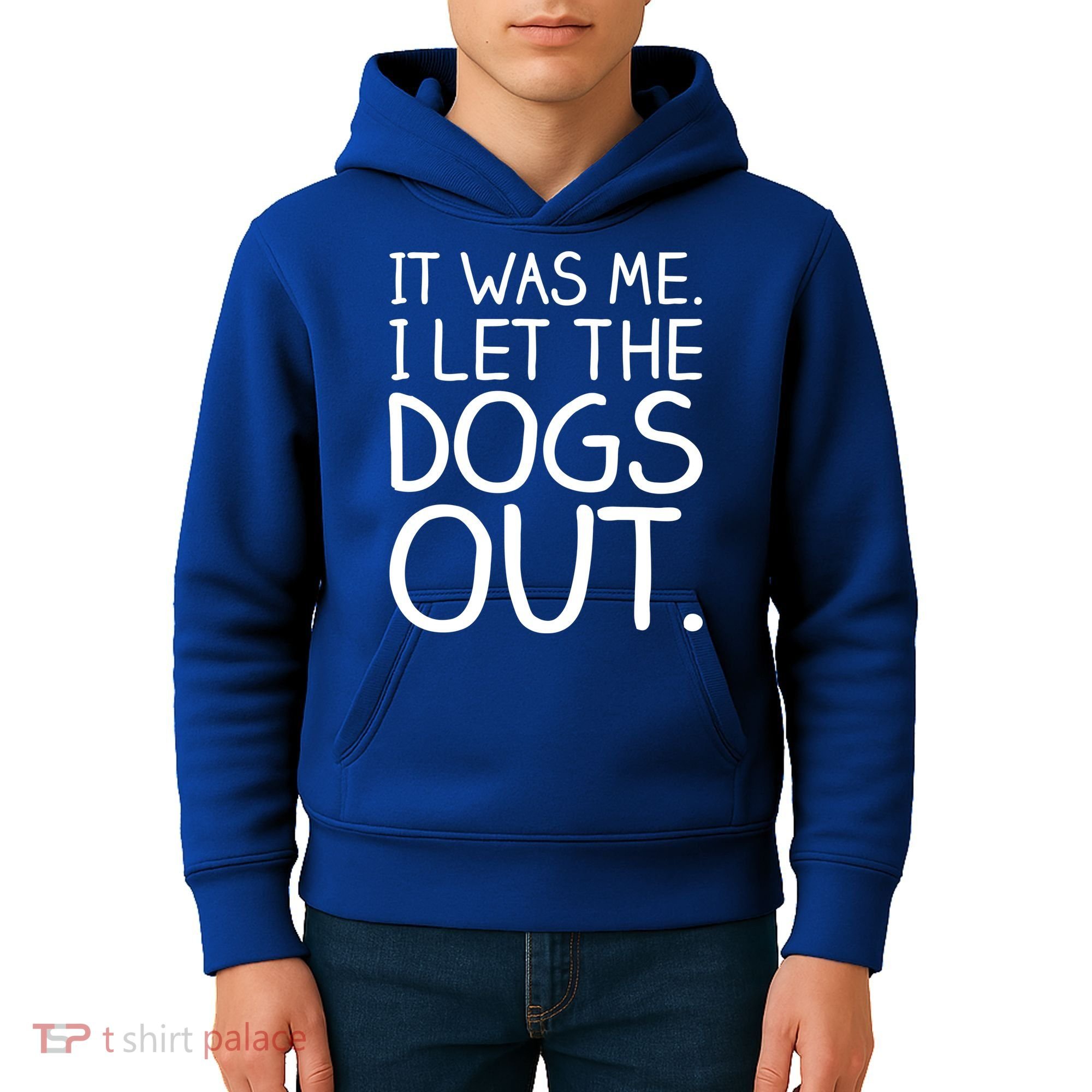 It Was Me I Let The Dogs Out Funny Hilarious Kids Hoodie