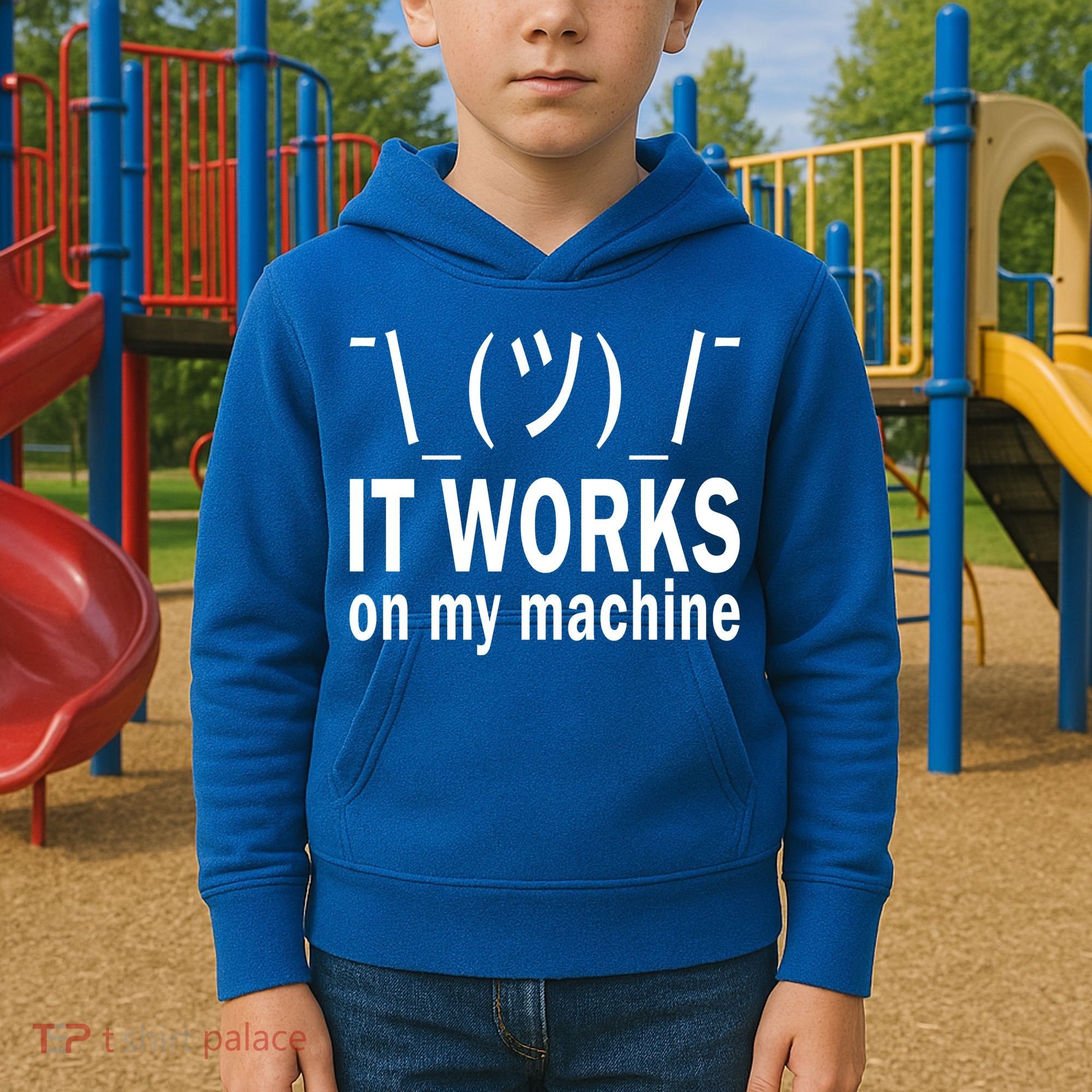 It Works On My Machine Kids Hoodie