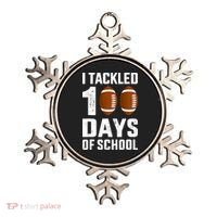 I Tackled 100 Days School 100th Day Football Ornament thumb 0