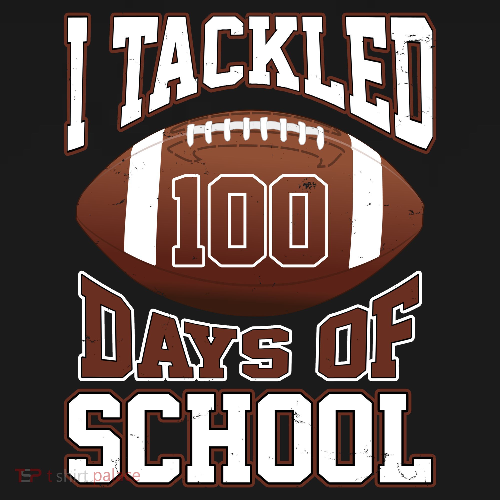 I Tackled 100 Days Of School Football Mousepad