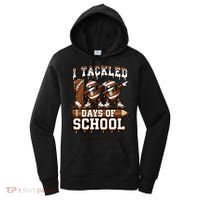 I Tackled 100 Days Of School 100th Day Football Women's Hoodie thumb 0