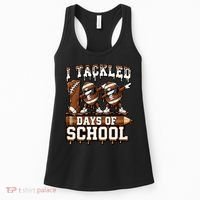 I Tackled 100 Days Of School 100th Day Football Women's Tank Top thumb 0