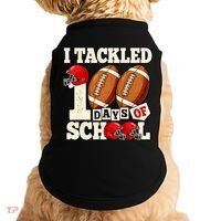 I Tackled 100 Days Of School Doggie Tank thumb 0