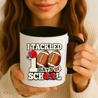 I Tackled 100 Days Of School Coffee Mug thumb 3