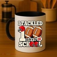 I Tackled 100 Days Of School Coffee Mug thumb 4