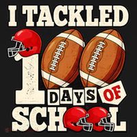 I Tackled 100 Days Of School Women's Hoodie thumb 2