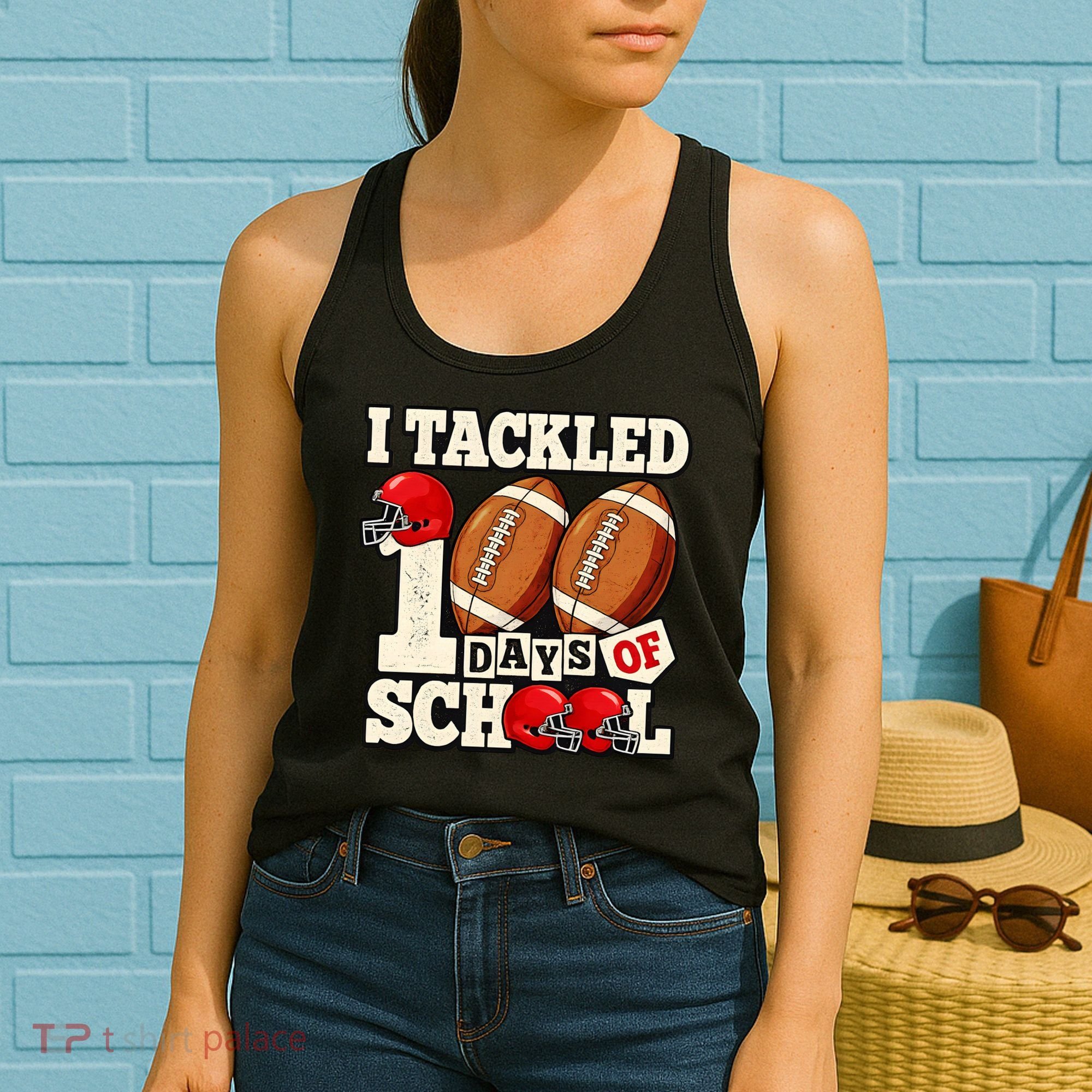 I Tackled 100 Days Of School Women's Tank Top