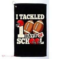 I Tackled 100 Days Of School Golf Towel thumb 0