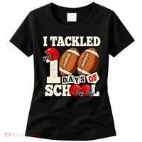 I Tackled 100 Days Of School Women's T-Shirt thumb 0