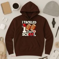 I Tackled 100 Days Of School Hoodie thumb 3