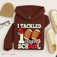 I Tackled 100 Days Of School Hoodie thumb 4
