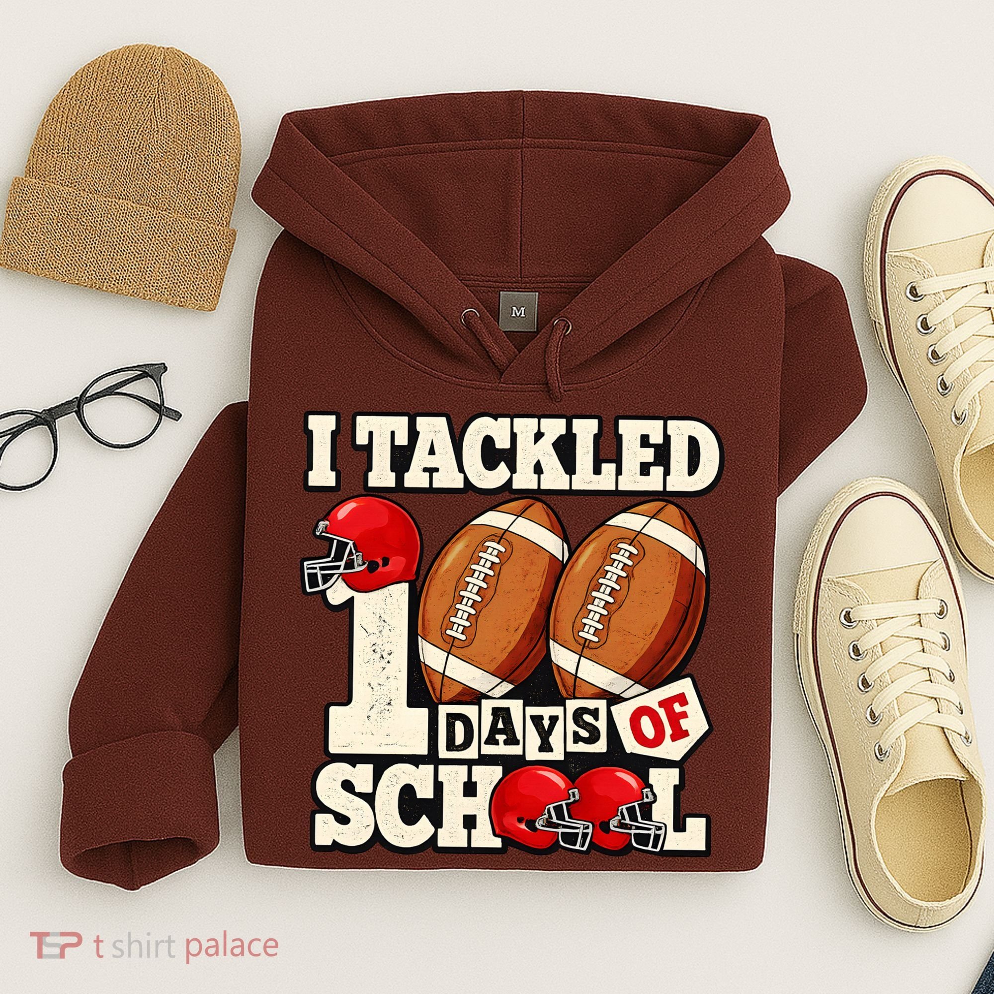 I Tackled 100 Days Of School Hoodie