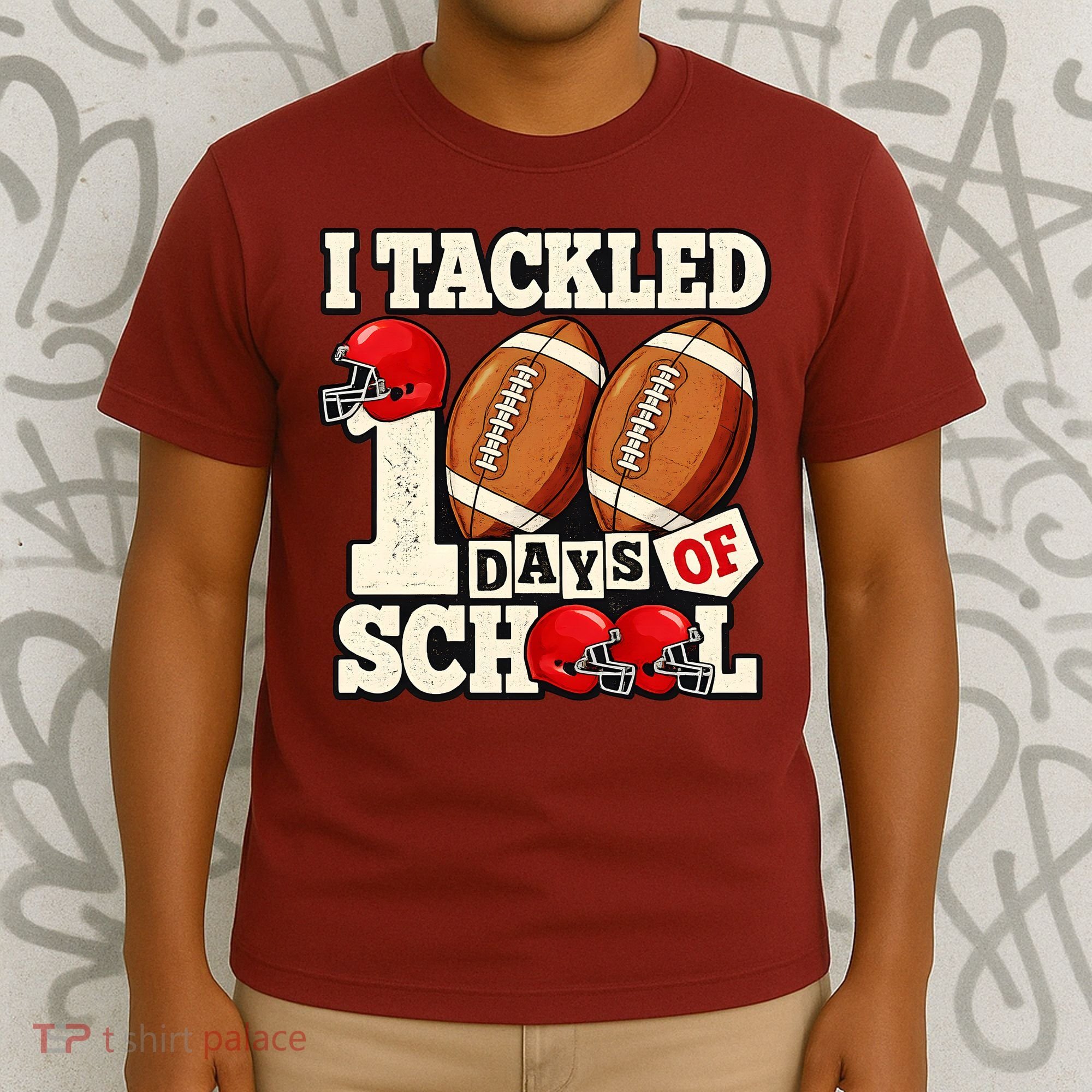 I Tackled 100 Days Of School T-Shirt
