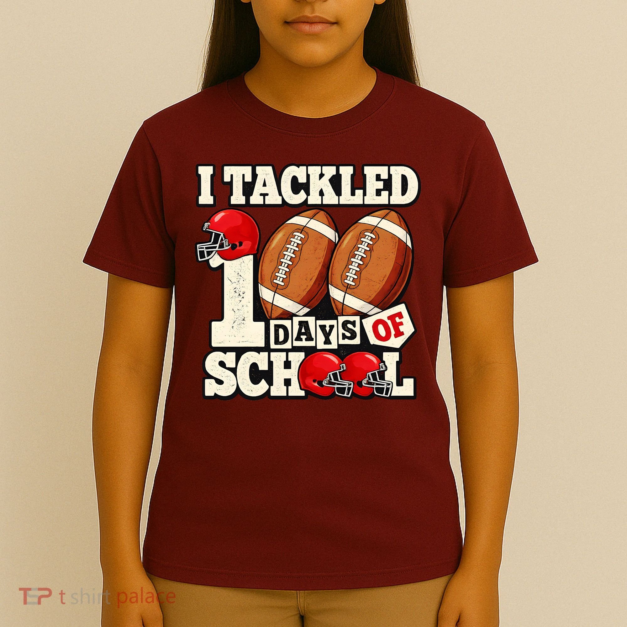 I Tackled 100 Days Of School T-Shirt