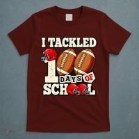 I Tackled 100 Days Of School T-Shirt thumb 5