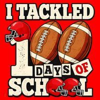 I Tackled 100 Days Of School Santa Hat thumb 1