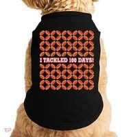 I Tackled 100 Days Football School Celebration Doggie Tank thumb 0