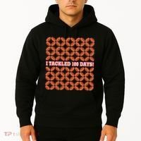 I Tackled 100 Days Football School Celebration Hoodie thumb 2