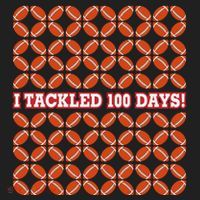 I Tackled 100 Days Football School Celebration Beanie thumb 2