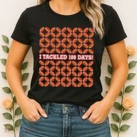 I Tackled 100 Days Football School Celebration Women's T-Shirt thumb 2