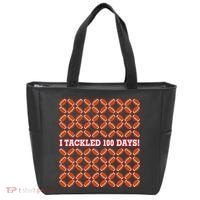 I Tackled 100 Days Football School Celebration Tote Bag thumb 0