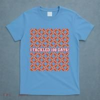 I Tackled 100 Days Football School Celebration T-Shirt thumb 4