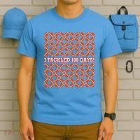I Tackled 100 Days Football School Celebration T-Shirt thumb 5