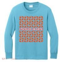 I Tackled 100 Days Football School Celebration Kids Long Sleeve Shirt thumb 0
