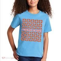 I Tackled 100 Days Football School Celebration Kids T-Shirt thumb 2