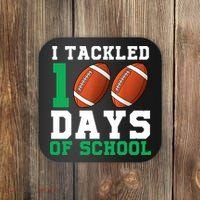 I Tackled 100 Days of School 100th Day of School Student Coaster thumb 0