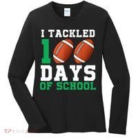 I Tackled 100 Days of School 100th Day of School Student Women's Long Sleeve Shirt thumb 0