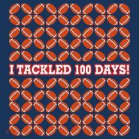 I Tackled 100 Days Of School Football T-Shirt thumb 7