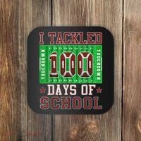 I Tackled 100 Days Of School Football 100th Day Coaster thumb 0
